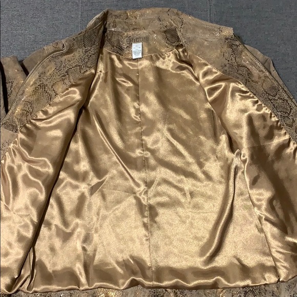 EUC Chico’s 100% leather jacket - Picture 7 of 7